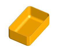 Scatola in polipropilene 90x57 h 32 mm per organizer in plastica Art Plast L372xP314xH40 mm