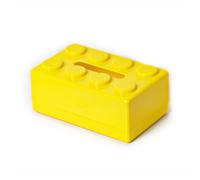 Scatola in tessuto desktop funzionale con design a blocchi da costruzione per un