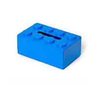 Scatola in tessuto desktop funzionale con design a blocchi da costruzione per un