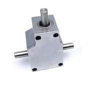 Scatola ingranaggi ad angolo retto, Cambio a commutatore ad angolo retto 1:1, albero singolo/doppio, 8 mm/12 mm, alluminio/40Cr(Double Shaf-12mm,8MM Shaft)