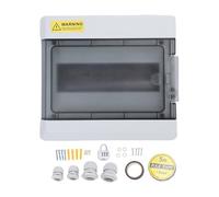 Scatola interruttore automatico Scatola di distribuzione elettrica in ABS per PC resistente all'acqua IP66 a 9 vie con guida DIN
