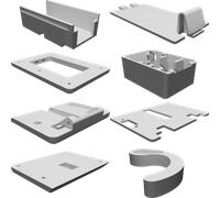 Scatola Inutile Kit per Servo SG90 Interruttore SPDT Stampato 3D Custodia
