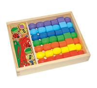 Scatola "Jumbo" con elementi in legno per collane e braccialetti, cm 25x20x4