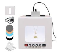 Scatola leggera di fotografia di gioielli con giradischi e staffa, Softbox dimmerabile 3000-5500K per lo studio di ripresa del prodotto