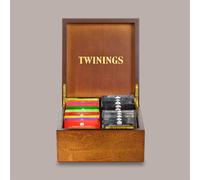 Scatola Legno 4 Scomparti + 40 Filtri Tè Zenzero Twinings