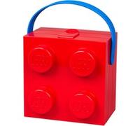 LEGO Lunch Box con Manico rosso - Contenitore Portatile per Alimenti, Lavabile in Lavastoviglie, 2.1L, Ideale per Bambini e Adulti