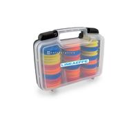 SCATOLA LINEAEFFE EVA SPOOL 24 PZ AVVOLGILENZA PESCA RUZZOLE PORTA ROTOLINI SURF