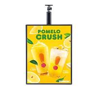 Scatola Luminosa A LED con Cornice A Scatto Sottile, Tabellone per Menu Retroilluminato A LED per Ristoranti, Bar E Negozi, Tabellone Pubblicitario da Parete per Bar,Vertical-50X100cm