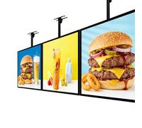 Scatola luminosa a LED da parete con asta telescopica, tabellone per le affissioni digitale per ristorante, caffetteria, segnaletica, lavagna luminosa per menù, scatola luminosa pubblicitaria