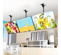 Scatola luminosa a LED per esposizione illuminata del manifesto, bordo del menu retroilluminato fissato al muro per uso del ristorante