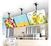 Scatola luminosa a LED per menù, cornice sottile a scatto per tabellone per le affissioni da parete in ristoranti, fast food e bar, facile installazione