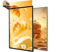 Scatola luminosa a LED per pubblicità, cornice ultra sottile con display retroilluminato, ideale per menù a parete o a soffitto e espositori per poster