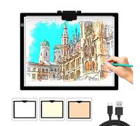 Scatola luminosa A3 Led Light Pad con cavo tipo C per disegno portatile, luminosità regolabile, pittura con diamante, stencilling, schizzi, animazione, raggi X