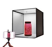 Scatola Luminosa Per Studio Fotografico Da 40 Cm, Cabina Per Fondale Dimmerabile Pieghevole Con Illuminazione, Kit Da Tiro Lightbox Portatile Per La Fotografia Di Prodotti