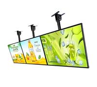 Scatola luminosa ultra sottile a scatto con cornice a LED, supporto regolabile per appendere il segno, scheda elettronica del menu per display digitali del ristorante