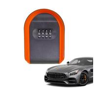 Scatola Magnetica Per L'auto - Scatola Di Magnetica Piccola E Sicura Per L'auto | Porta Ispessita Per Chiavi Di Sostituzione Nascosta All'esterno | Caste Di Blocco Di Sicurezza Impermeab