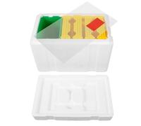 Scatola Mini per Api in Schiuma Bianca, Struttura a 4 Griglie | Versione Aggiornata, Compatta e Stabile, per Giardino e Balcone, Accessorio per Apicoltura Tecnica e Pratica