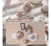 Scatola misteriosa magnetica della serie Paradox di POP MART SKULLPANDA, include 4 stili regolari + 1 stile segreto, collezione artistica premium, ispirata a temi filosofici con personaggi e estetica