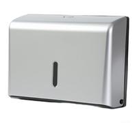Scatola moderna da parete, impermeabile, senza trapano, semplice da appendere, per asciugamani e tovaglioli, colore nero, design di grande capacità, realizzata in plastica ABS per la casa (argento)