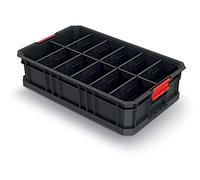 Scatola modulare per il trasporto, con divisori, in plastica, 520 x 327 x 125 mm