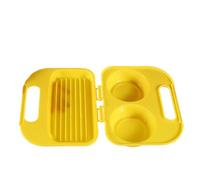 Scatola multifunzionale per cottura a vapore per uova a microonde, strumento per frittata domestica in plastica commestibile, stampo per colazione di grande capacità, gadget da cucina facile da pulire