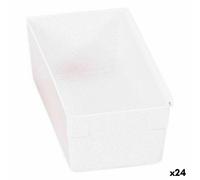 Scatola Multiuso Componibile Bianco 15 x 8 x 5,3 cm [24 Unità]