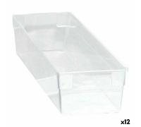 Scatola Multiuso Componibile Trasparente 30,5 x 8 x 5,3 cm [12 Unità]