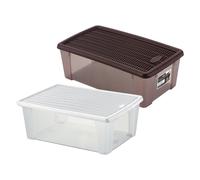 SCATOLA MULTIUSO 'ELEGANCE BOX' XL cm 39 x 29 x h 24 moka/moka