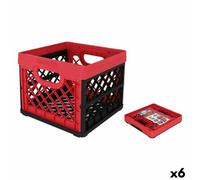 Scatola Multiuso Tontarelli Rosso Quadrato 33,5 x 33, x 27,9 cm [6 Unità]