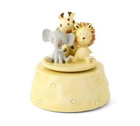 Scatola musicale carillon Animali del Safari per bimbi e bimbe, ideale per baby shower e battesimi