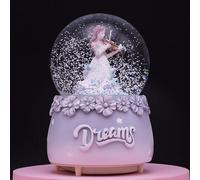 Scatola Musicale Carosello A 3 Cavalli con Base in Legno Rotante E Luci LED Colore Cangiante Automatico(B)