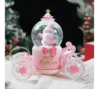 Scatola Musicale con Carosello E Cavalli Danzanti Luci Colorate Cambio Colore Automatico per Bambini(B)