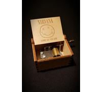 Scatola musicale in legno Nirvana Come as you are - Personalizzabile