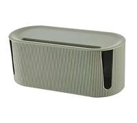 Scatola Nascondi Cavi, Scatola Portacavi, Come Nascondere Prese e Fili Tutto per Casa, Scatola Organizer per Cavi da Scrivania, Coprifili tv a Muro, Porta Cavi Scrivania (verde)