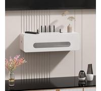 Scatola nascosta per router WiFi con gestione dei cavi della presa multipla - organizer in legno per casa e ufficio, soluzione elegante e funzionale