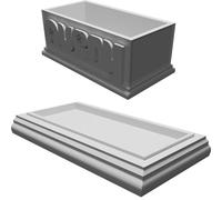 Scatola Nome Personalizzata Avery Decorativa Stampata 3D con Fiori