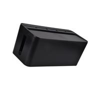 Scatola Organizer Cavi Nera in Ps per Multipresa e Hub USB | Copertura Solida Monocolore, per Casa e Armadi, Soluzione Ordinata per Cavi e Alimentazione