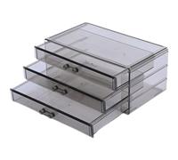 Scatola Organizer da Scrivania Cassetto, Impilabile, Trasparente | Ps, Stile Trasparente, per Bagno e Scrivania, Ordinato e Facile da Riconoscere