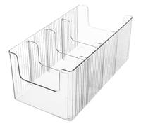 Scatola organizer espandibile per armadio da cucina con divisori | Si estende da 24,5 cm a 43 cm con divisori regolabili per massimizzare lo spazio in mobili da cucina e cassetti.