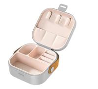 Scatola organizer for gioielli Scatole for piccoli Custodia da viaggio for donna Organizzatore portatile multifunzione for orecchini(Grey)