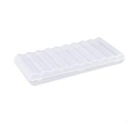 Scatola organizer in plastica trasparente con 10 scomparti per celle AAA AA C D 9 V, custodia traslucida con coperchio sicuro, per casa, ufficio, organizzazione viaggi
