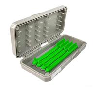 Scatola organizer per attrezzatura da pesca alla carpa, con 4 canne magnetiche, tiene saldamente rig, bobine e righello, compatto, 15,1 cm, per pescatori