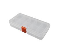 Scatola organizer per attrezzi e viti - scatola divisa con coperchio trasparente, organizer rimovibile per gioielli, per chiodi, bulloni, piccole parti, perle, artigianato, officina