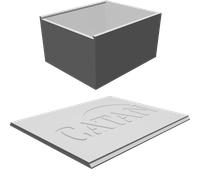 Scatola Organizer per Catan Gioco da Tavolo Pezzi Strade Città Stampato 3D