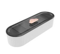 Scatola organizer per cavi con coperchio, 7 scomparti da 28 cm, custodia per cavi USB, caricabatterie per telefono, elettronici, soluzione per la gestione dei cavi di ricarica desktop
