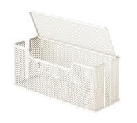Scatola organizer per cavi, correttore per la gestione dei cavi, per presa di spina, 31 x 13 x 14 cm, struttura in ferro, soluzione senza ingombri, per studio, camera da letto, soggiorno