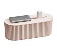 Scatola organizer per cavi da scrivania, soluzione per la gestione dei cavi con slot superiore per una connessione semplificata, 1 pezzo bianco ghiaccio, design elegante, plastica, perfetta per uso