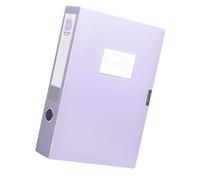 Scatola organizer per documenti ad alta capacità con finestra per etichette, scatola per l'ordinamento di rapporti e gestione dei contratti, 23,2 x 31,6 x 3,5 cm, organizer per documenti