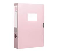 Scatola organizer per documenti con finestra per etichetta, scatola di ordinamento per rapporti, gestione contratti, 23,2 x 31,6 x 3,5 cm, robusta classificazione dei file