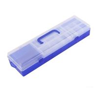 Scatola organizer per esche a due livelli in plastica con rimozione indipendente dello scomparto superiore per ingranaggi rapidi (grande)